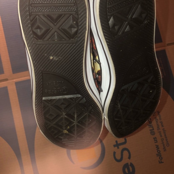 Converse Black and Red Flash High-Tops - Picture 8 of 8